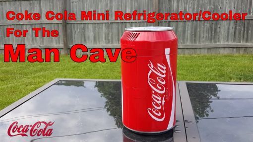 Koolatron (CC06-G) Coca Cola Mini Can Fridge - Coke Cola Mini Refrigerator/Cooler