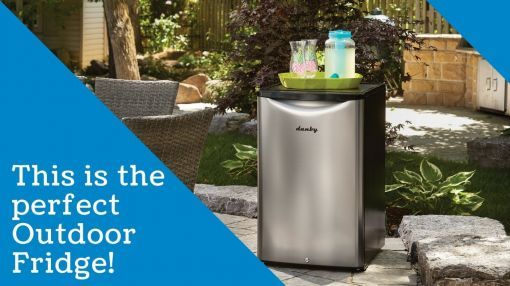 Danby (DAR044A6BSLDBO) 4.4 cu.ft. Contemporary Classic Outdoor Compact Refrigerator - Danby 4.4 cu. ft. Outdoor Fridge