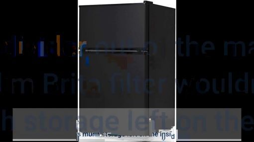 Keystone (KSTRC312CB) 3.1 cu. ft. Two Door Mini Fridge - Keystone KSTRC312CB Compact 2-Door Refrigerator/Freezer, 3.1 Cubic Feet, Black