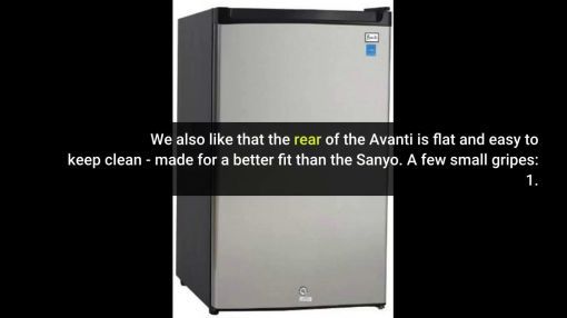 Avanti (AR4456SS) 4.5 Cu. Ft. Counterhigh Refrigerator - Stainless Steel Avanti AR4456SS Counterhigh Refrigerator, 4.5 cu. ft, Black