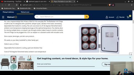 Pepsi (MIS133PEP) Portable Mini Fridge - Pepsi Portable 6-Can Mini Fridge - MIS133PEP Blue