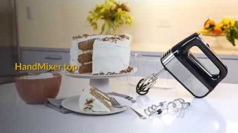 Krups (GN492851) 10 Speed Black Hand Mixer - KRUPS GN492851 Hand Mixer, Electric Hand Mixer with Turbo Boost Stainless Steel Accessories, Coun