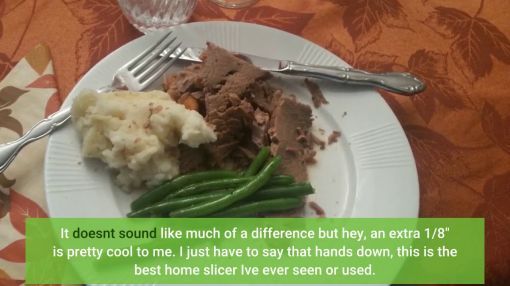 Gourmia (GFS700) Professional Electric Power Food & Meat Slicer - Gourmia GFS700 Professional Electric Power Food & Meat Slicer with Removable 7.5” Stainless ste...