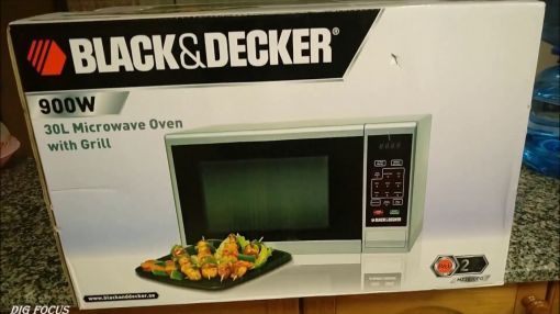 BLACK+DECKER (EM925AB9) Digital Microwave Oven - lack And Decker 30L Microwave Oven Unboxing