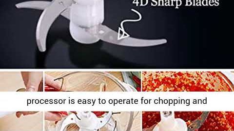 Electric Food Chopper, 8-Cup Food Processor by Homeleader, 2L BPA