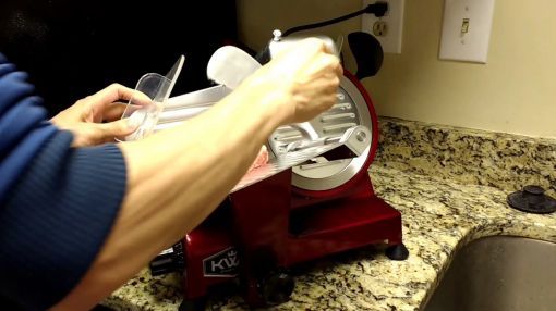 KWS (MS-6N) Premium Meat Slicer - KWS Electric Meat Slicer 6"(Red)