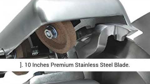 KWS (MS-10NS) Meat Slicer - KWS MS-10NS Premium Commercial 320w Electric Meat Slicer 10-Inch Stainless Steel Blade, Deli Meat