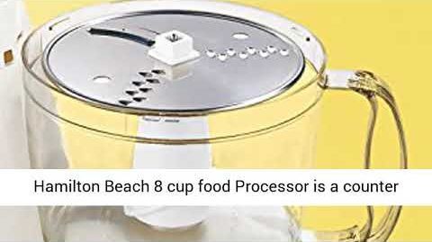 Hamilton Beach (70450) 8-Cup Food Processor - Hamilton Beach Compact 8-Cup Food Processor & Vegetable Chopper for Chopping, Shredding