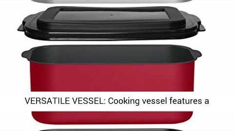 West Bend (87905R0 5-Quart Non-Stick Versatility Slow Cooker - West Bend 87905R Large Capacity Non-Stick Versatility Slow Cooker