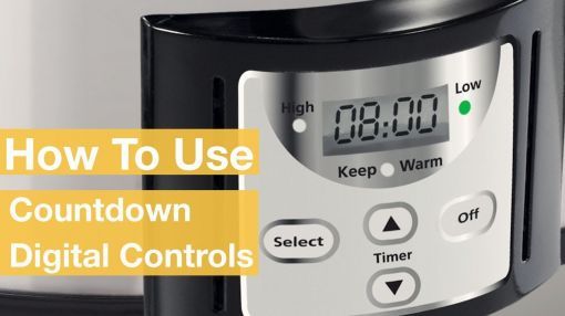 Crock-Pot (SCCPVC605-S) 6-Quart Programmable Slow Cooker - How To Use the Countdown Slow Cooker Digital Controls | Crock-Pot®