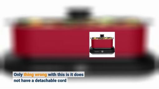 West Bend (87906R) 6-Quart Versatility Cooker - West Bend 87906R Versatility Slow Cooker 5 Different Temperature Control Settings Dishwasher Sa...