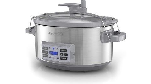 BLACK+DECKER (SCD7007SSD) 7-Quart Digital Slow Cooker Precision Sous-Vide - BLACK+DECKER SCD7007SSD 7-Quart Digital Slow Cooker with Temperature Probe +
