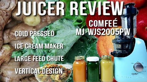 Comfee' (MJ-WJS2005PW) Masticating Juicer with Ice Cream Maker - COLD PRESS JUICER & ICE CREAM MAKER || UNBOXING & REVIEW || COMFEE MJ-WJS2005PW || CARIB SUNSATIONS