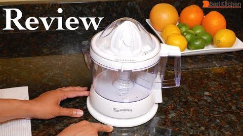 BLACK+DECKER (CJ625) 34-oz. Citrus Juicer - BLACK+DECKER CJ625 30-Watt 34-Ounce Citrus Juicer Review