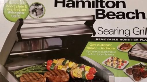Hamilton Beach (25361) Electric Indoor Searing Grill - My NEW Hamilton Beach Indoor Searing Grill REVIEW!!!
