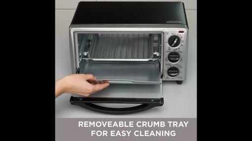 BLACK+DECKER (TO1313SBD) 4-Slice Toaster Oven - BLACK+DECKER TO1313SBD 4 Slice Toaster Oven Best Seller