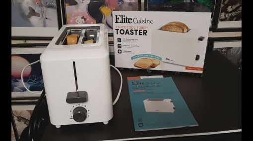 Maxi-Matic Elite Cuisine (ECT-1027) 2-Slice Toaster - 2019 12 7 UnBoxing Maxi Matic ECT 1027 2 Slice Cool Touch Toaster with 7 Temperature Settings & Extr