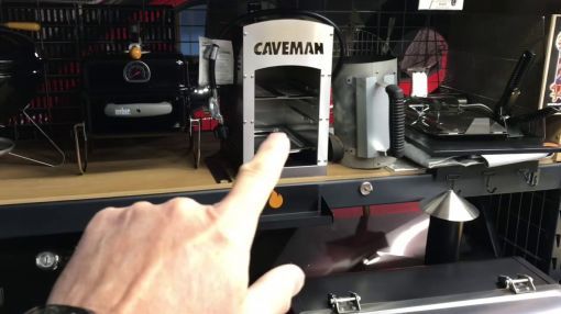 Caveman Tabletop Steak Cooker - Caveman Extreme Heat 1500 Degree Grill / Porterhouse Pork Chops, Awesome!