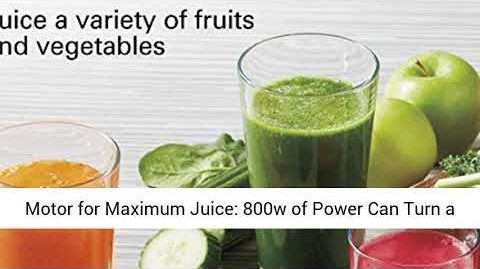 Hamilton Beach (67601A) Juicer Machine - Hamilton Beach Juicer Machine, Big Mouth 3” Feed Chute, Centrifugal, Easy to Clean, BPA Free, 800W