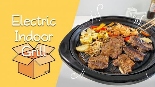 Maxi-Matic (EMG-980B) Indoor Electric Nonstick Grill Adjustable Thermostat - Everyone Should Have This At Home - Maxi-Matic Indoor Electric Nonstick Grill