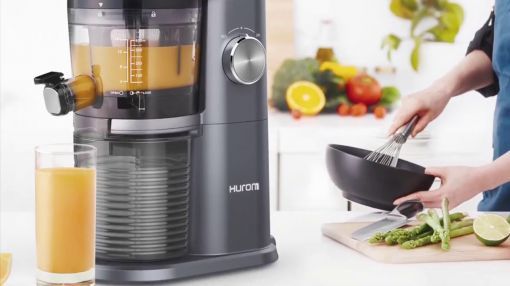 Hurom (H-AI-LBB20) H-AI, Slate Blue Slow Juicer - Hurom H-Ai (H34) Self Feeding Slow Juicer