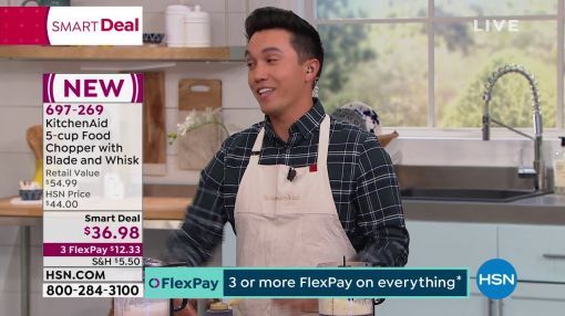 KitchenAid (KFC0516BM) Whisking Accessory Food Chopper - KitchenAid 5Cup Food Chopper with Blade and Whisk