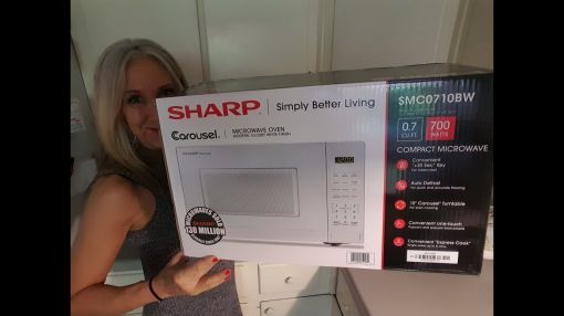 Sharp (ZSMC1131CB) 1.1 Cu. Ft. Microwave Oven - Microwave Sharp 700 Watt | Unboxing | Features | Operation | Options