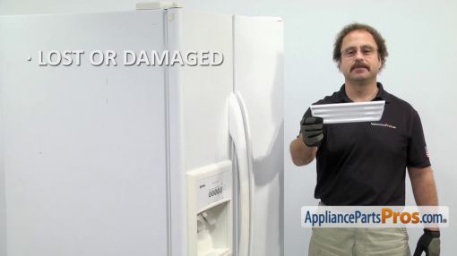 2206670W Overflow Grille for Whirlpool Refrigerator - How To: Whirlpool/KitchenAid/Maytag Dispenser Overflow Grille WP2206670W