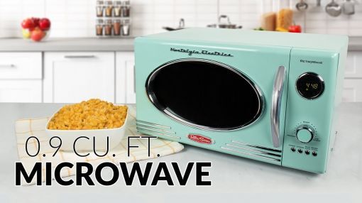 Nostalgia (RMO4AQ) 0.9 cu. ft. Microwave Oven - RMO4AQ | Retro 0.9 Cu. Ft. Microwave