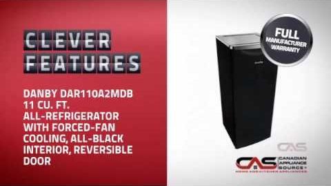 Danby (DAR110A2MDB) 11 cu.ft. Apartment Size Refrigerator - Danby DAR110A2MDB Compact Refrigerator
