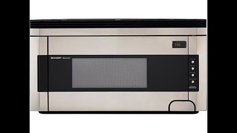 Sharp (R-1514T) 1.5 cu. ft. Over-the-Range Microwave Oven - Sharp R-1514 1-1/2-Cubic-Foot 1000-Watt Over-the-Range Microwave, Stainless