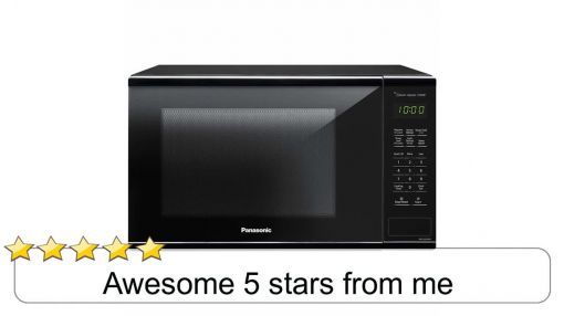 Panasonic (NN-SU656B) Genius Sensor 1.3-Cu. Ft. 1100W Countertop Microwave Oven - Panasonic Countertop Microwave Oven with Genius Cooking Sensor and Popcorn Button