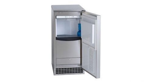 Ice-O-Matic Pearl® (GEMU090) Self-Contained Ice Machine - Ice-O-Matic GEMU090 Air Condensing Unit Pearl Self-Contained Ice Machine, Silver