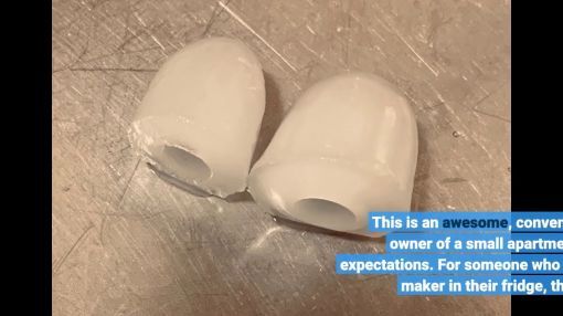 Cloud Mountain (CM2055) 26 lbs Portable Ice Maker Machine Countertop for Home - Cloud Mountain Countertop Portable Ice Maker Machine - 9 Ice Cubes Ready in 6 Mins - Makes 26 l...