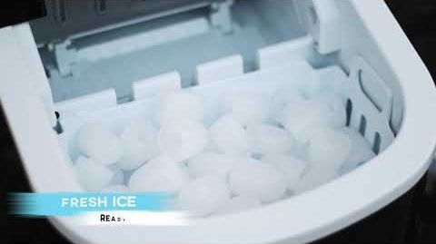 Deco Chef (DCIMBLK) Daily Capacity Portable Ice Maker, Black - Deco Gear Rapid Electric Party Ice Maker | Compact Top Load with 26 lb. per day capacity