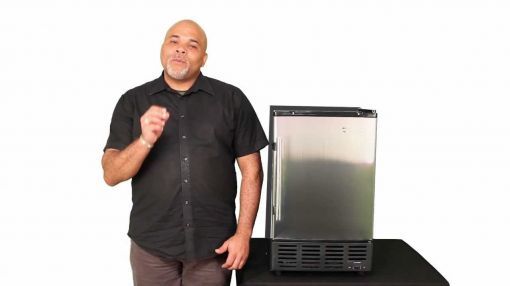 EdgeStar (IB120SS) Built-In Ice Maker - EdgeStar 12 Lbs. Built-In Ice Maker- IB120SS