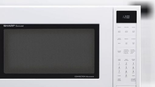 Sharp (SMC1585BW) 1.5 Cu. Ft.  Convection Microwave Oven - Sharp SMC1585BB 1.5 Cu. Ft. 900W Convection Microwave Oven