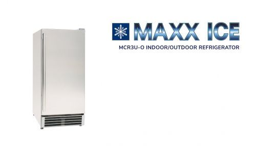 Maxx Ice (MCR3U-O) Outdoor Beverage Center/ Compact Refrigerator - Maxx Ice MCR3U-O