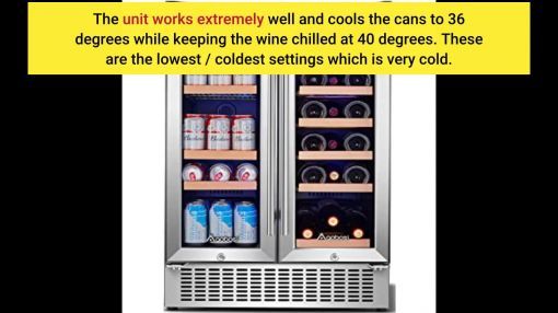 Whynter (BWB-2060FDS) Built-In French Door Dual Zone Wine Refrigerator Beverage Center - Review Whynter Cooler BWB-2060FDS 24" Built-In French Door Dual Zone 20 Bottle Wine Refrigerato...
