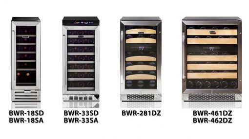 Whynter (BWR-462DZ) 46-bottle Capacity Dual Temperature Zone Built-In Wine Refrigerator - Whynter Built-In Wine Refrigerators featuring Model BWR-281DZ