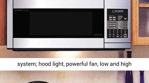 Sharp (R1874T) 1.1 Cu. Ft.  Over-the-Range Microwave Oven - Sharp R1874T 850W Over-the-Range Convection Microwave, 1.1 Cubic Feet, Stainless Steel