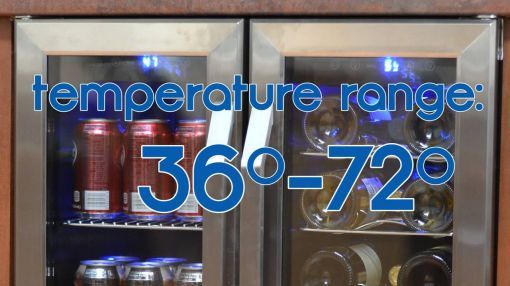 NewAir (AWB-360DB) 18-Bottle and 60-Can Capacity Built-in Dual Zone Wine and Beverage Fridge - NewAir AWB-360DB Dual Zone Wine & Beverage Cooler