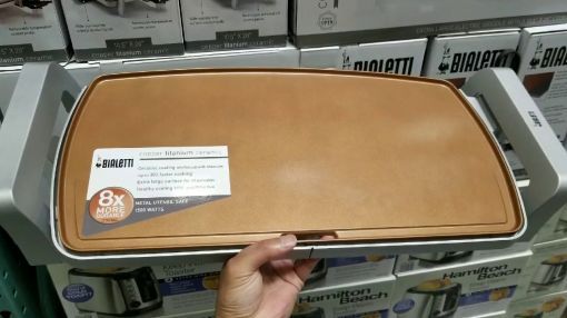 BELLA (14606) Copper Titanium Coated Non-Stick Electric Griddle - Costco! Bialetti Copper Titanium Ceramic nonstick electric griddle! $29!!!