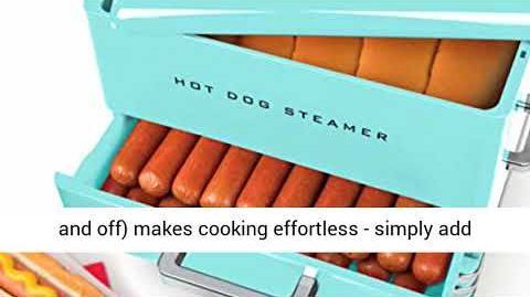 Nostalgia (HDS248AQ) Extra Large-Capacity Diner-Style Hotdog Steamer - Nostalgia HDS248AQ Extra Large Diner-Style Steamer