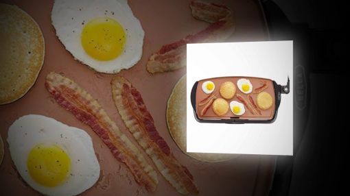 BELLA (14606) Copper Titanium Coated Non-Stick Electric Griddle - BELLA 10.5 x 20 Inch Copper Titanium Coated Electric Non-Stick Griddle, 1500 Watts 14606