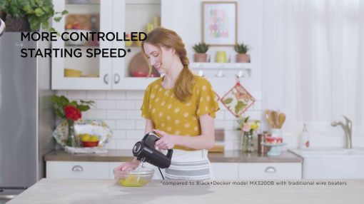 BLACK+DECKER (MX600B) Helix Performance Premium 5-Speed Hand Mixer - Black+Decker Helix Performance Premium Hand Mixer