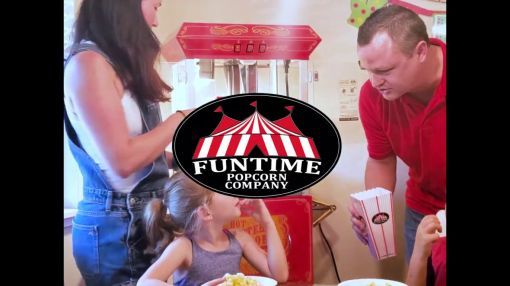 FunTime (FT860CR) Carnival Popcorn Machine with Cart - Anytime Is A FunTime!