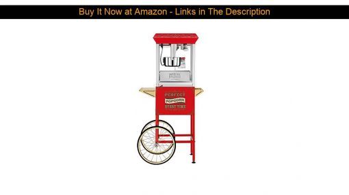 Great Northern Popcorn (5995) Perfect Popper Popcorn Machine - ☘️ Great Northern Popcorn 5995 10 oz. Perfect Popper Popcorn Machine with Cart - Red