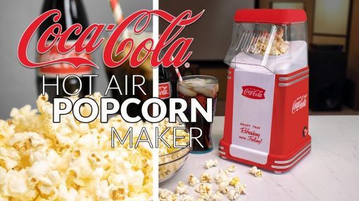 Nostalgia (RHP310COKE) Coca-Cola Hot Air Popcorn Maker - RHP310COKE | Coca-Cola™ Hot Air Popcorn Maker