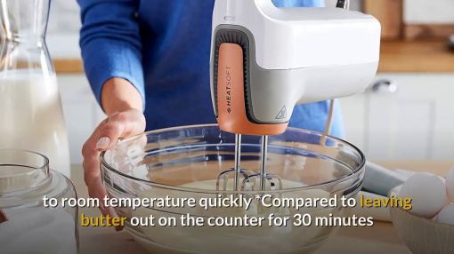 Oster (FPSTHMSAR-M) 270-Watt Hand Mixer - Oster 270 Watt Hand Mixer with HEATSOFT Technology